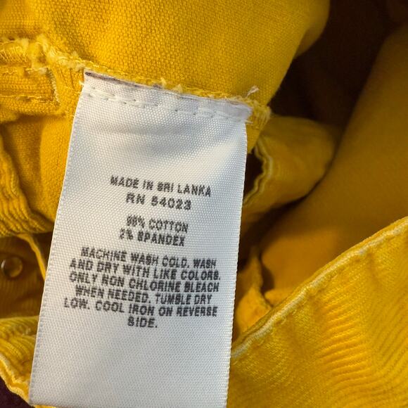 Gap Women 1969 Corduroy Trucker Jacket Size Large Mustard Retro Y2K Classic Fall - Picture 7 of 8